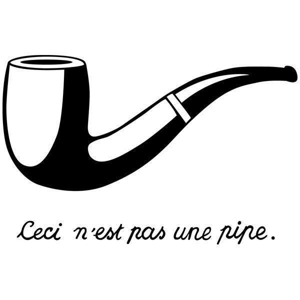 Wandtattoos: Pipe Magritte