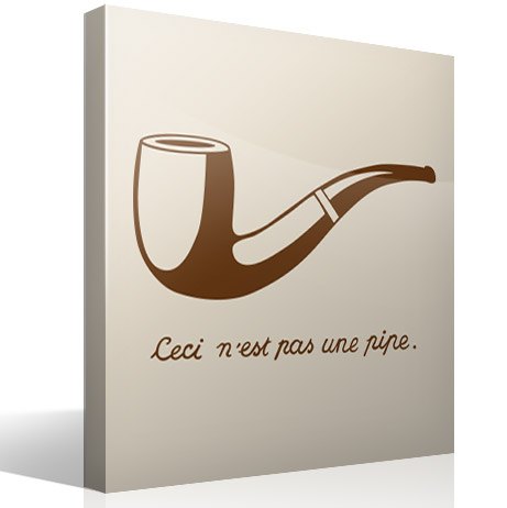Wandtattoos: Pipe Magritte