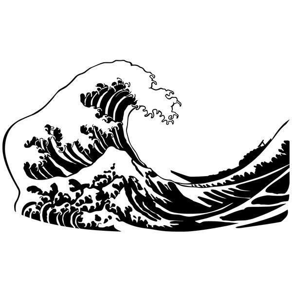 Wandtattoos: Die große Welle vor Kanagawa
