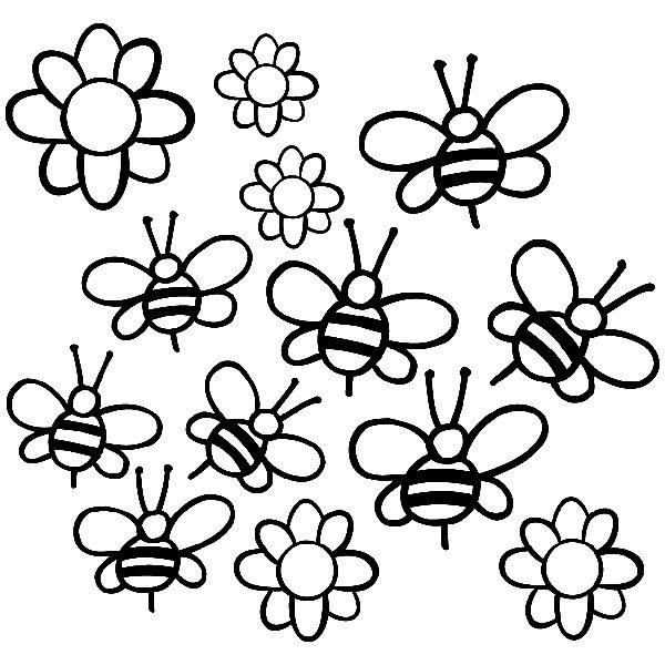 Kinderzimmer Wandtattoo: Bienen-Kit