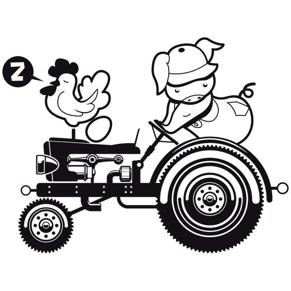 Kinderzimmer Wandtattoo: Tractor