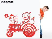 Kinderzimmer Wandtattoo: Tractor 2