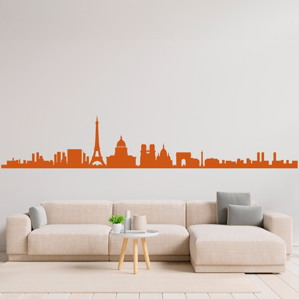 Wandtattoos: Paris Skyline