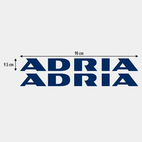 Wohnmobil aufkleber: Adria Schriftzug Aufkleber-Set