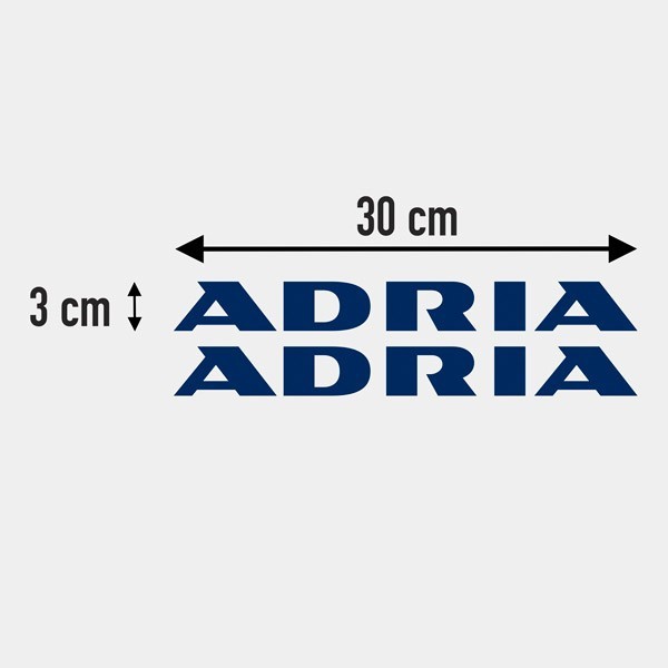 Wohnmobil aufkleber: Adria Schriftzug Aufkleber-Set