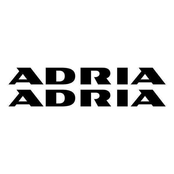 Wohnmobil aufkleber: Adria Schriftzug Aufkleber-Set