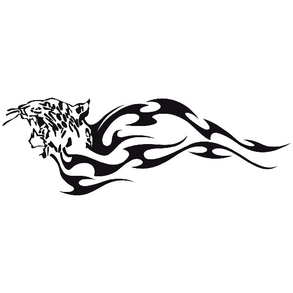 Aufkleber: Animal Flames 2