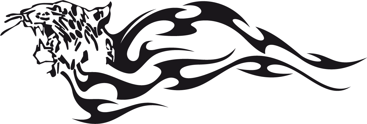 Aufkleber: Animal Flames 2