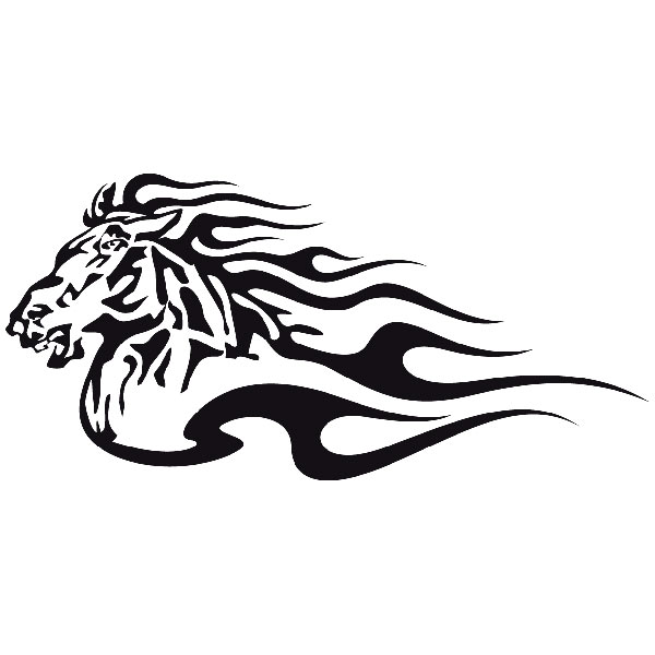 Aufkleber: Animal Flames 4