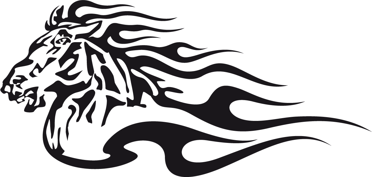 Aufkleber: Animal Flames 4