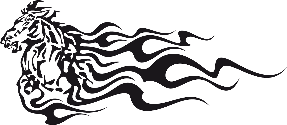 Aufkleber: Animal Flames 5