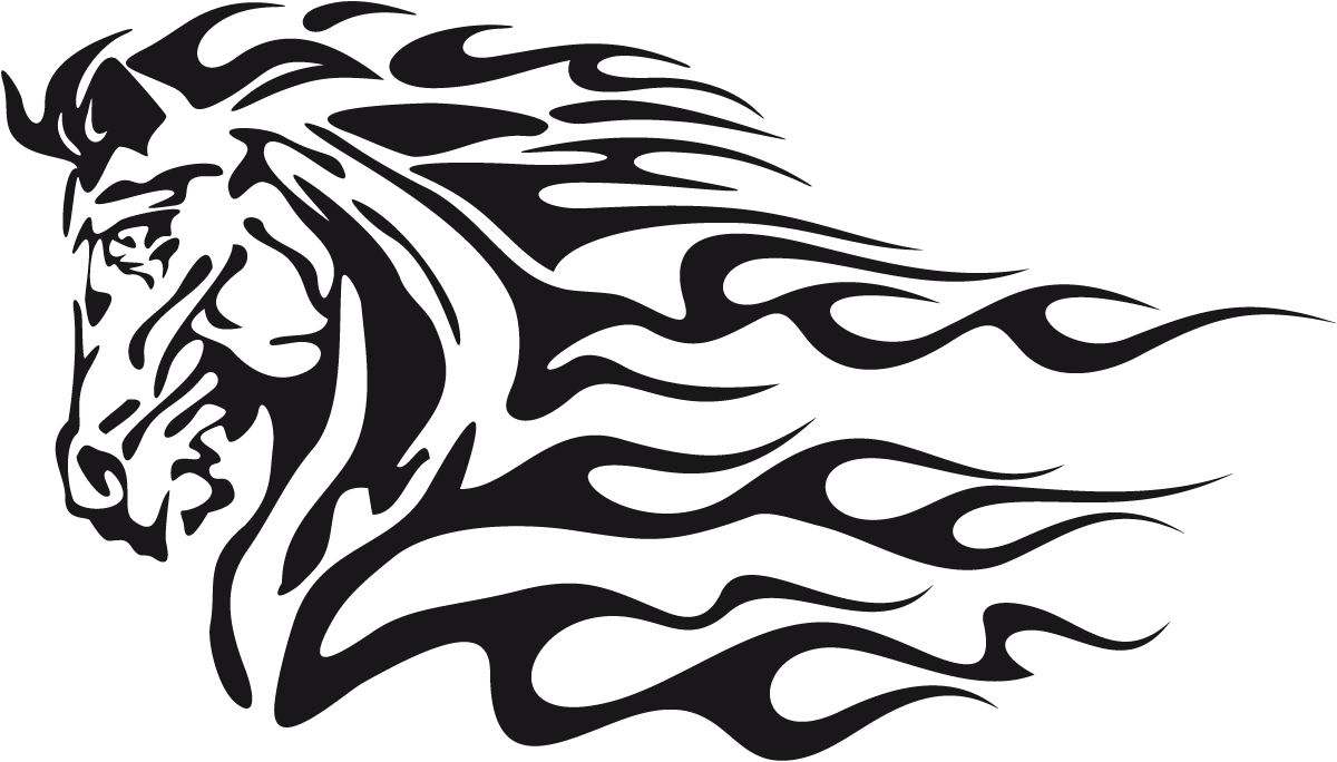 Aufkleber: Animal Flames 10
