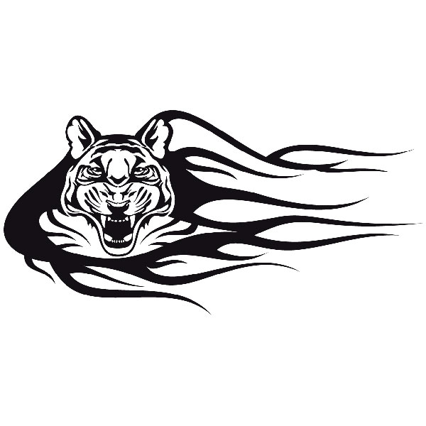Aufkleber: Animal Flames 32