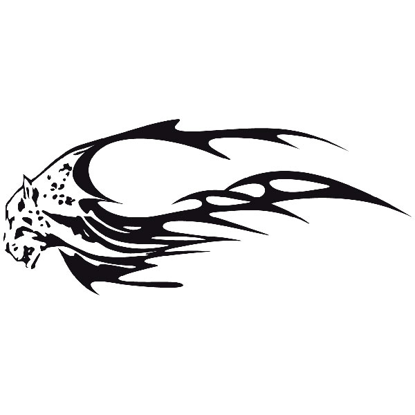 Aufkleber: Animal Flames 55