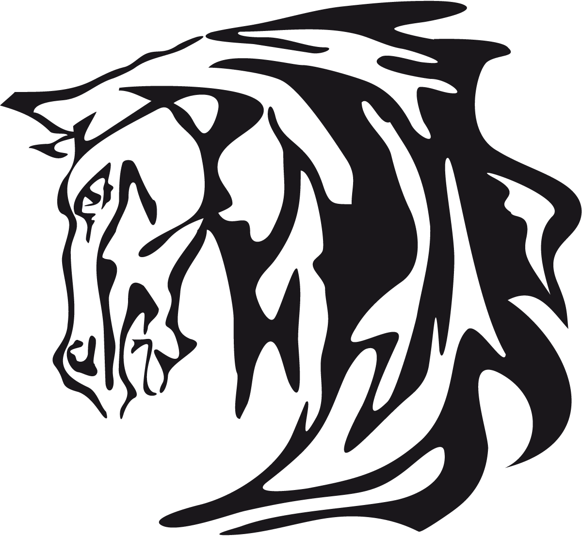 Aufkleber: Animal Flames 66