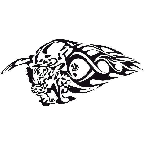 Aufkleber: Animal Flames 68