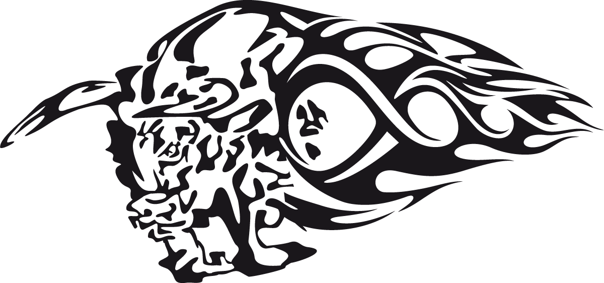 Aufkleber: Animal Flames 68