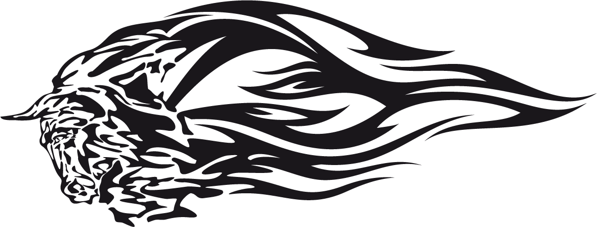 Aufkleber: Animal Flames 72