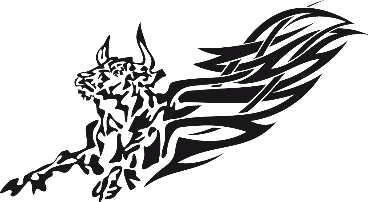 Aufkleber: Animal Flames 77