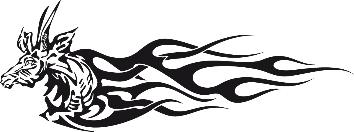 Aufkleber: Animal Flames 79