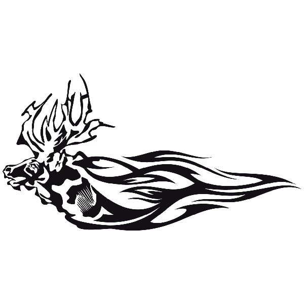 Aufkleber: Animal Flames 80