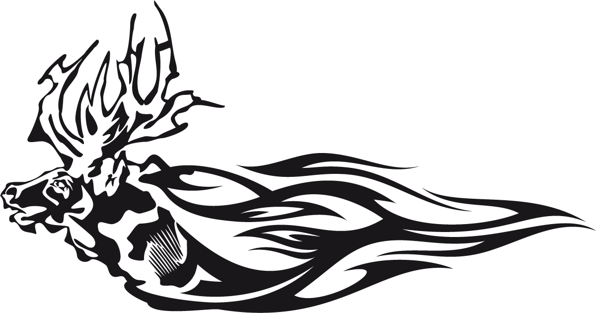 Aufkleber: Animal Flames 80