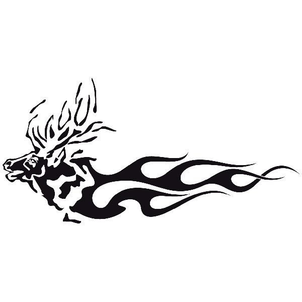 Aufkleber: Animal Flames 81