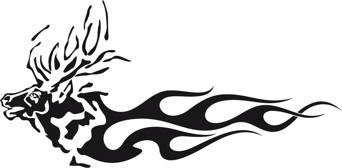 Aufkleber: Animal Flames 81