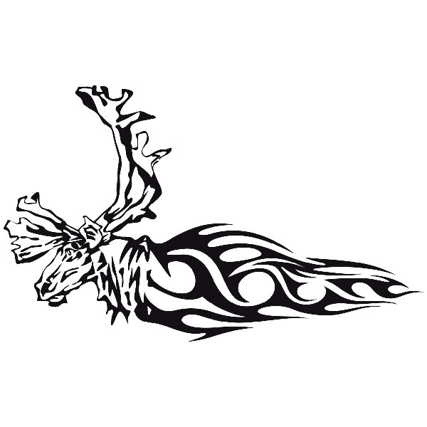 Aufkleber: Animal Flames 82