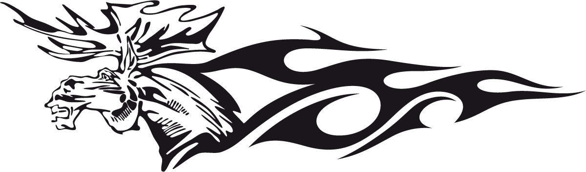 Aufkleber: Animal Flames 83