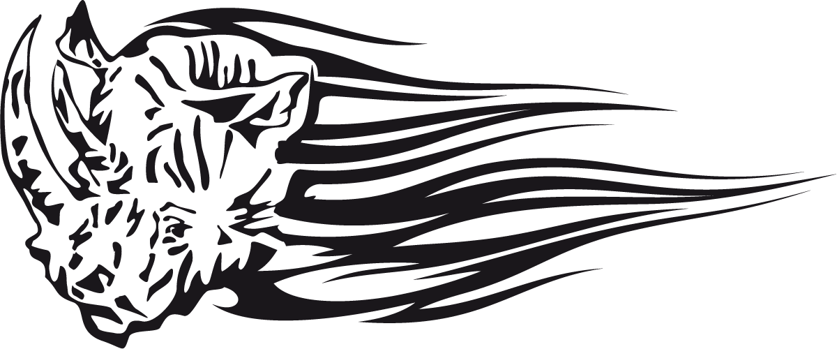 Aufkleber: Animal Flames 86