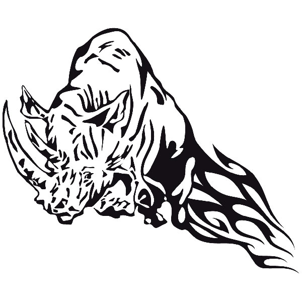 Aufkleber: Animal Flames 87