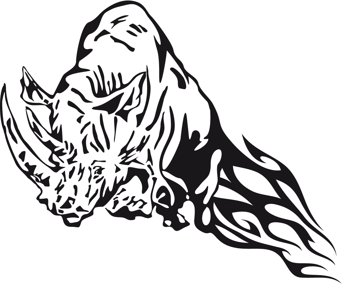 Aufkleber: Animal Flames 87