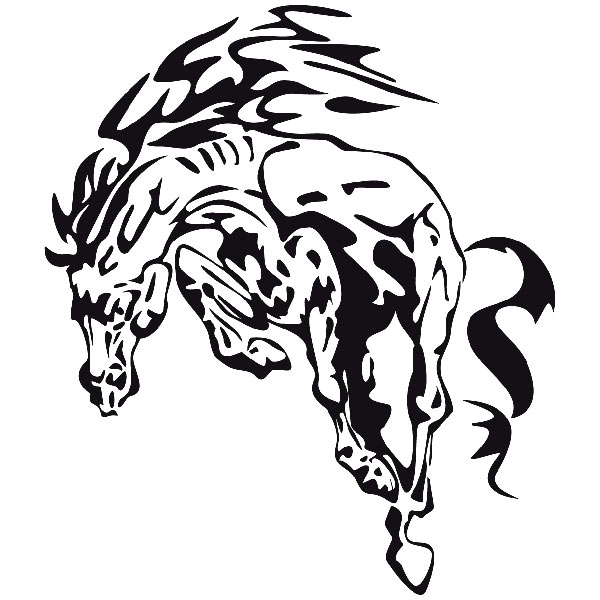 Aufkleber: Animal Flames 89