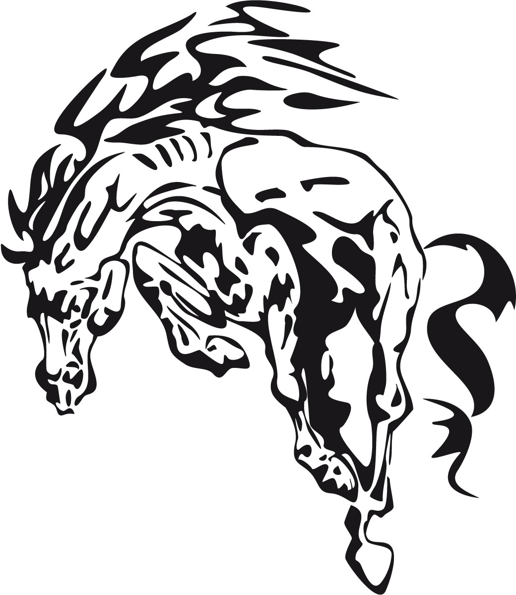 Aufkleber: Animal Flames 89