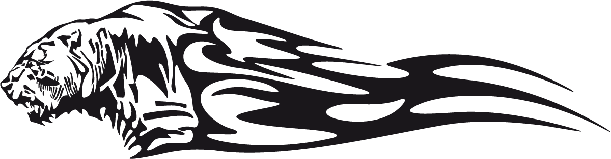 Aufkleber: Animal Flames 91