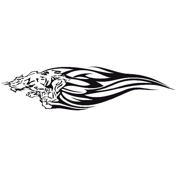 Aufkleber: Animal Flames 99