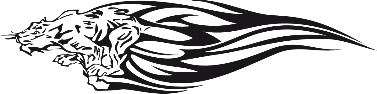 Aufkleber: Animal Flames 99