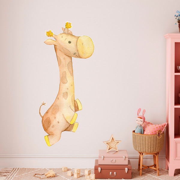 Kinderzimmer Wandtattoo: Giraffen Kind