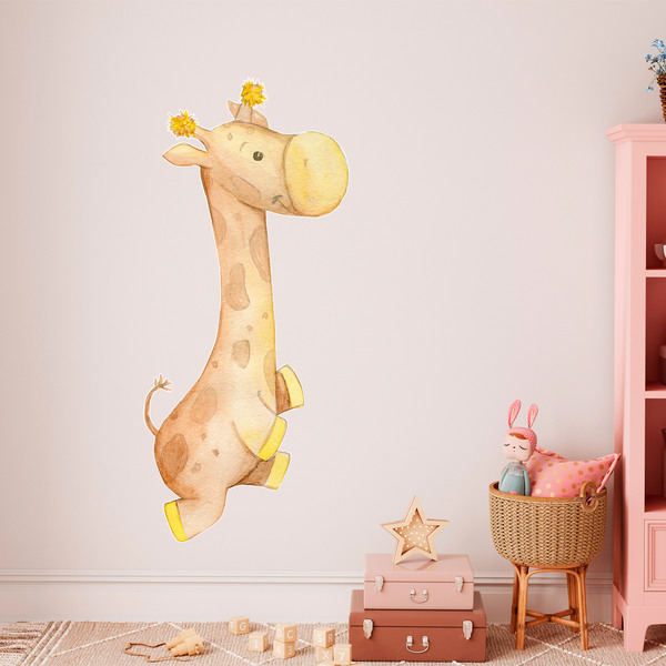 Kinderzimmer Wandtattoo: Giraffen Kind 4