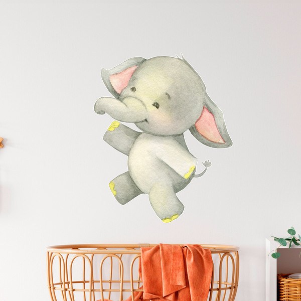 Kinderzimmer Wandtattoo: Glücklicher Elefant