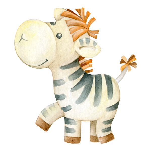 Kinderzimmer Wandtattoo: Lächelndes Zebra