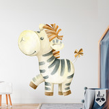 Kinderzimmer Wandtattoo: Lächelndes Zebra 4
