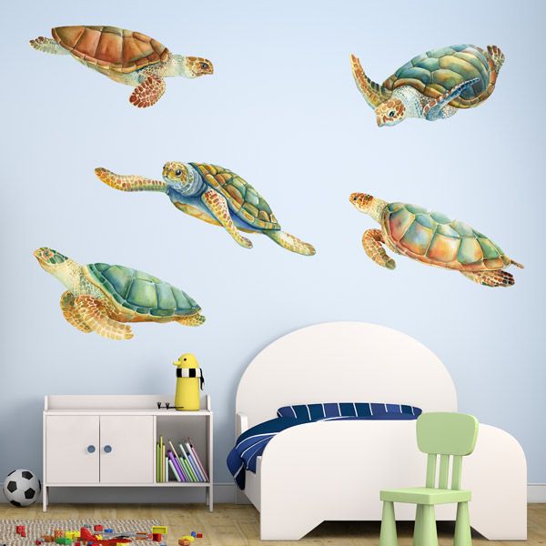 Wandtattoos: Schildkrötenfamilie