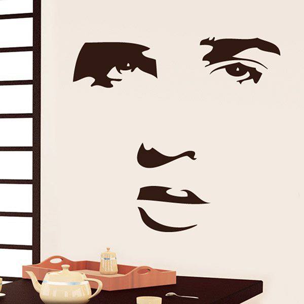Wandtattoos: Gesicht von Elvis Presley