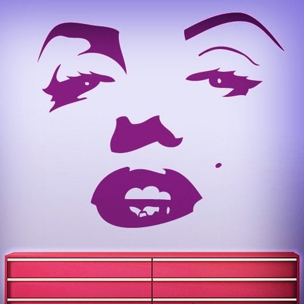 Wandtattoos: Gesicht von Marilyn Monroe