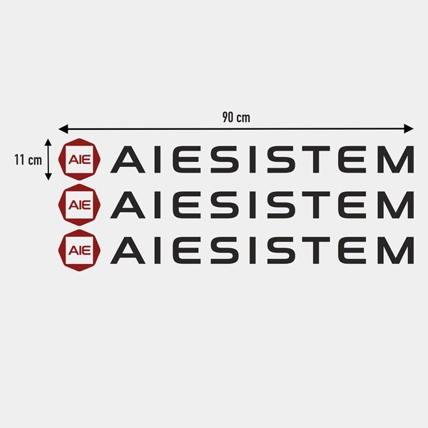 Aiesistem Aufkleber-Set 1/3