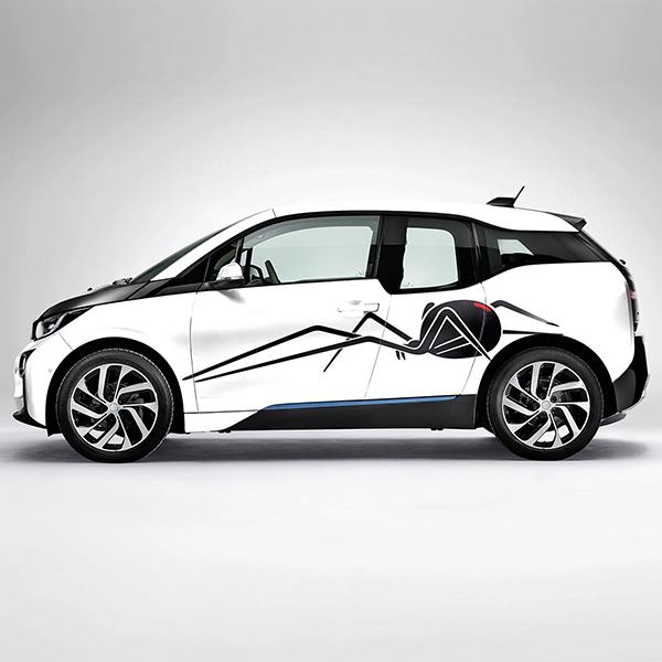 Auto-Aufkleber Bergsilhouette 0