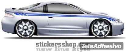 Autoaufkleber Seitenstreifen Racing 2/2