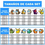 Kinderzimmer Wandtattoo: Set 12X Among Us Zeichen Pokémon 3
